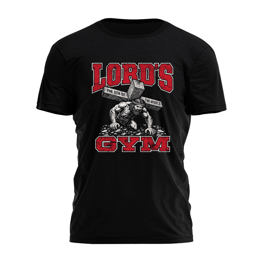 The Lord's Gym – Das T-Shirt „Die Sünde der Welt“