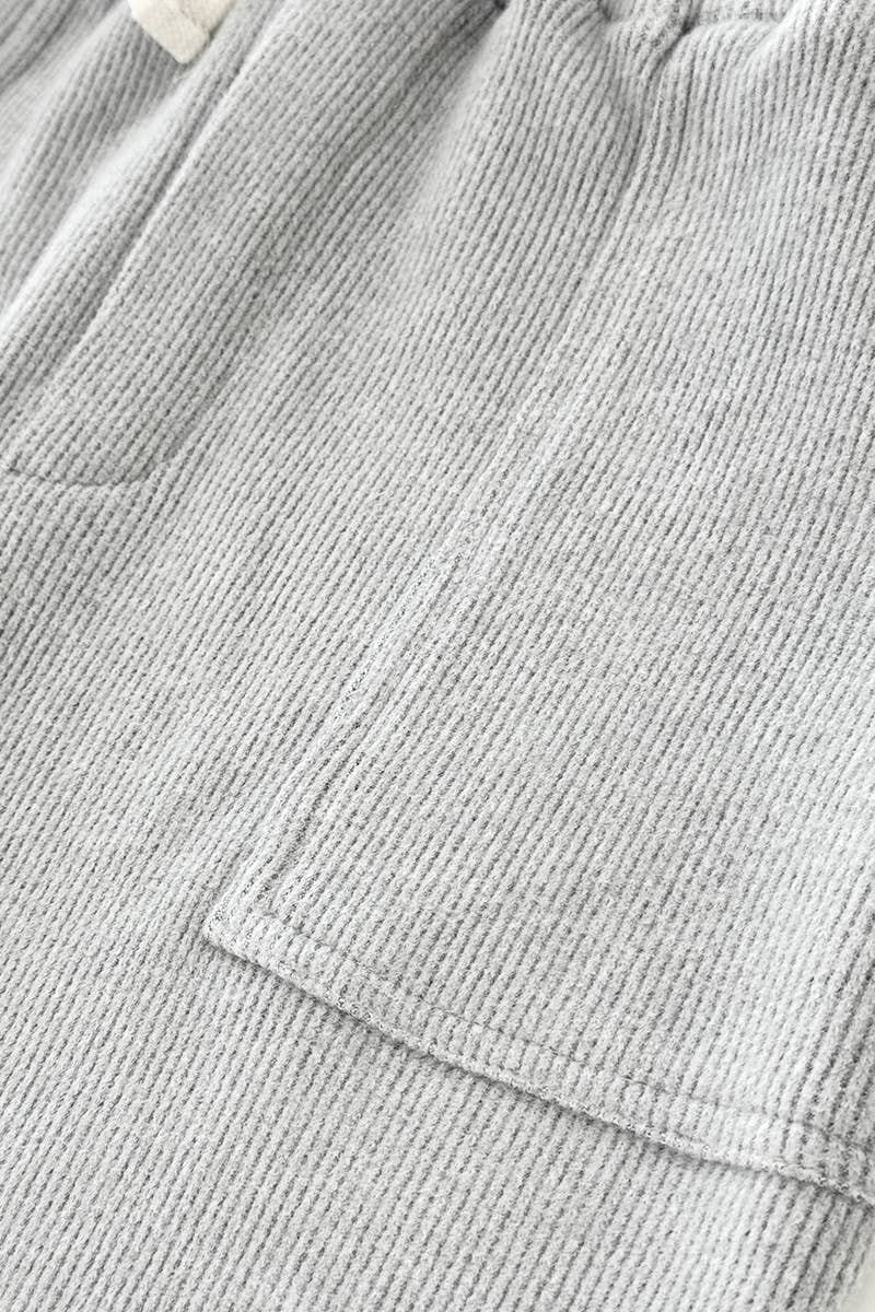 NOKI Boys' Soft Waffle Knit Zip-Up Jacket & pants