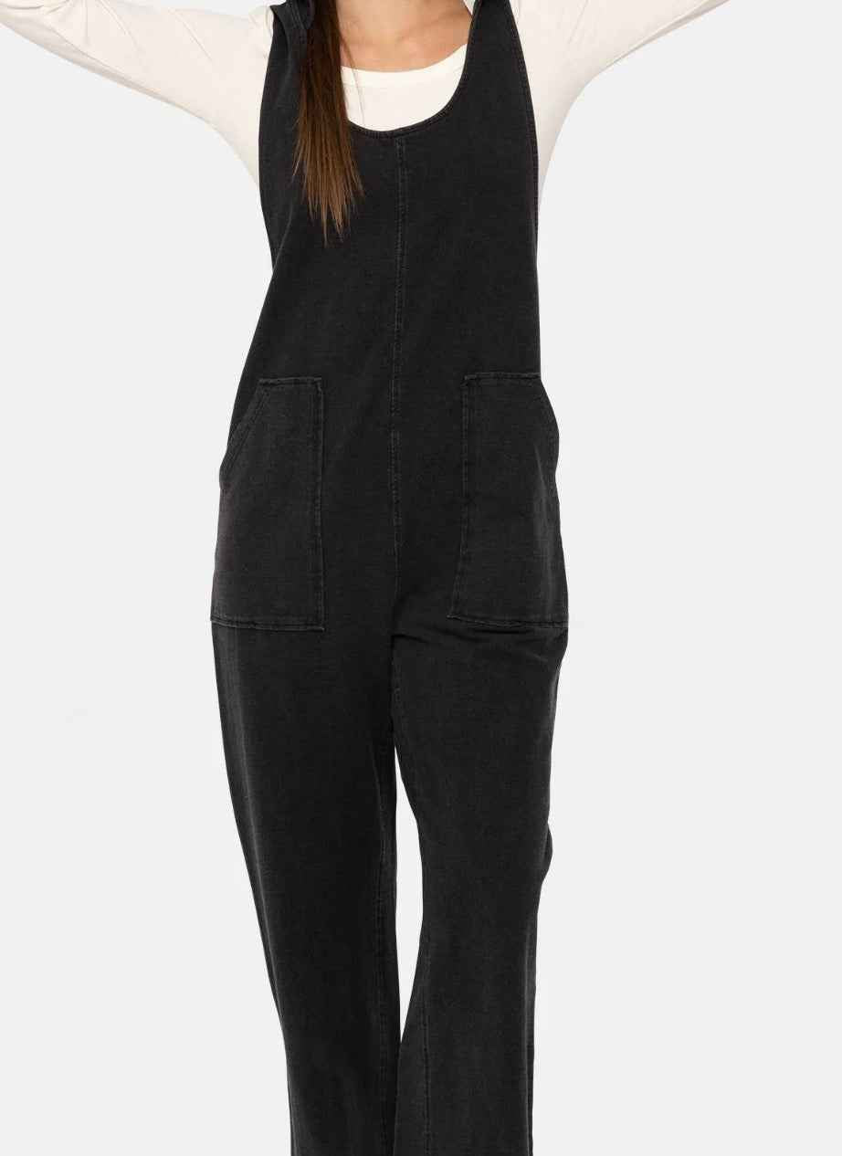 Mono B - Cotton Blend Hooded Overalls