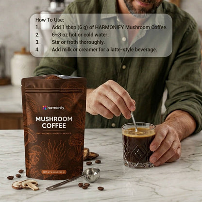 HARMONIFY Mushroom Coffee | 6-Mushroom Blend