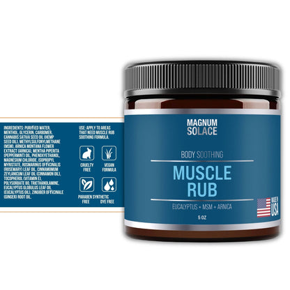 Natural Muscle Rub for Soreness, Joint Pain Relief