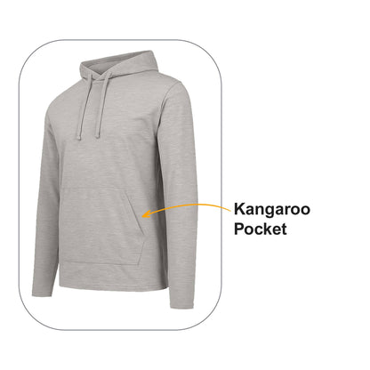 Leichter lässiger Herren-Kapuzenpullover mit Kordelzug und Tasche
