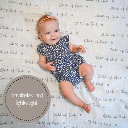 Baby Musselin Puckdecke 120x120 Kind Gottes