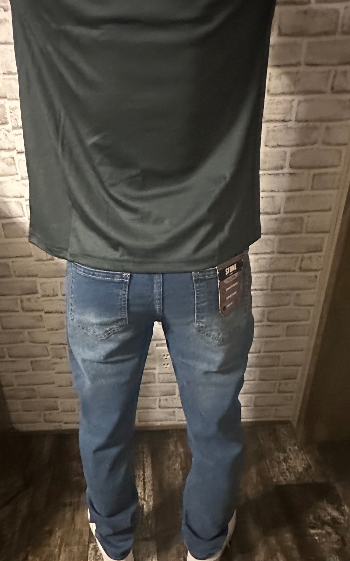 Mens Flex Stretch Slim Straight Jeans Medium Wash - Comfort Meets Style