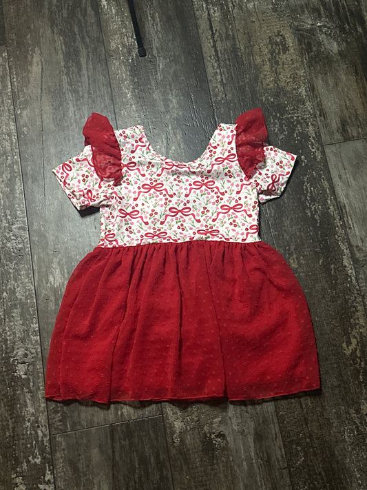 Leotard Red Bows 7/8: Perfect Blend of Style and Comfort