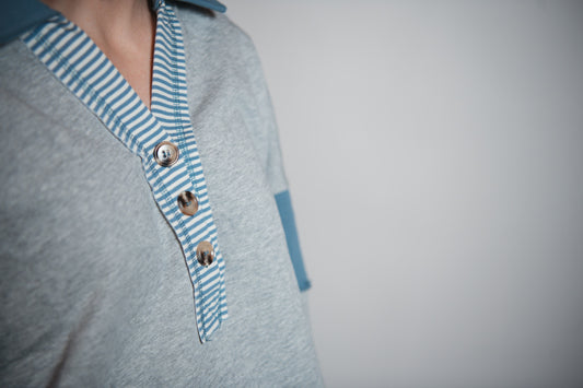Color Block Oversized Casual Knit Top
