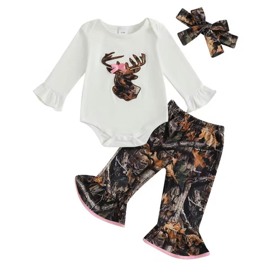 Girls Deer Camo Set