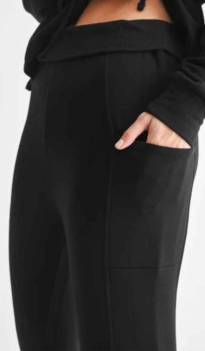 Mono b DROP CROTCH FOLDOVER JOGGER PANTS