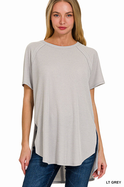 MELAGE BABY WAFFLE SHORT SLEEVE TOP