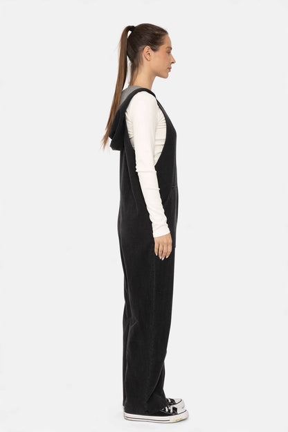 Mono B - Cotton Blend Hooded Overalls