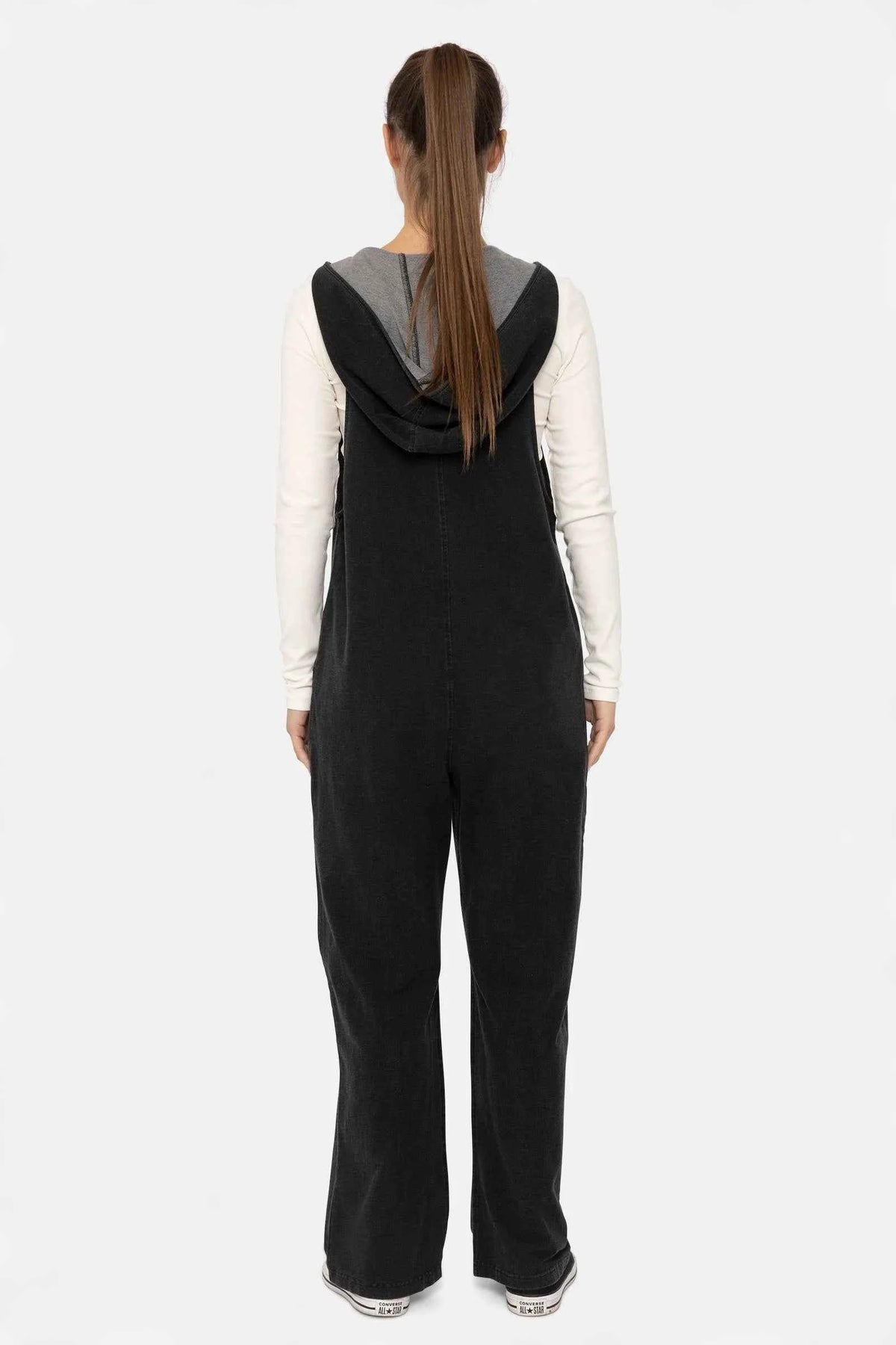 Mono B - Cotton Blend Hooded Overalls
