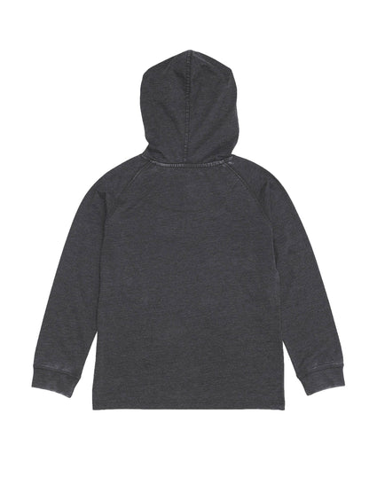 BOYS' ACID WASH HENLEY HOODIE