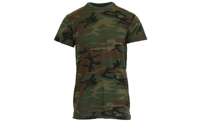 Men's Camo Printed Short Sleeve Crew Neck Tee