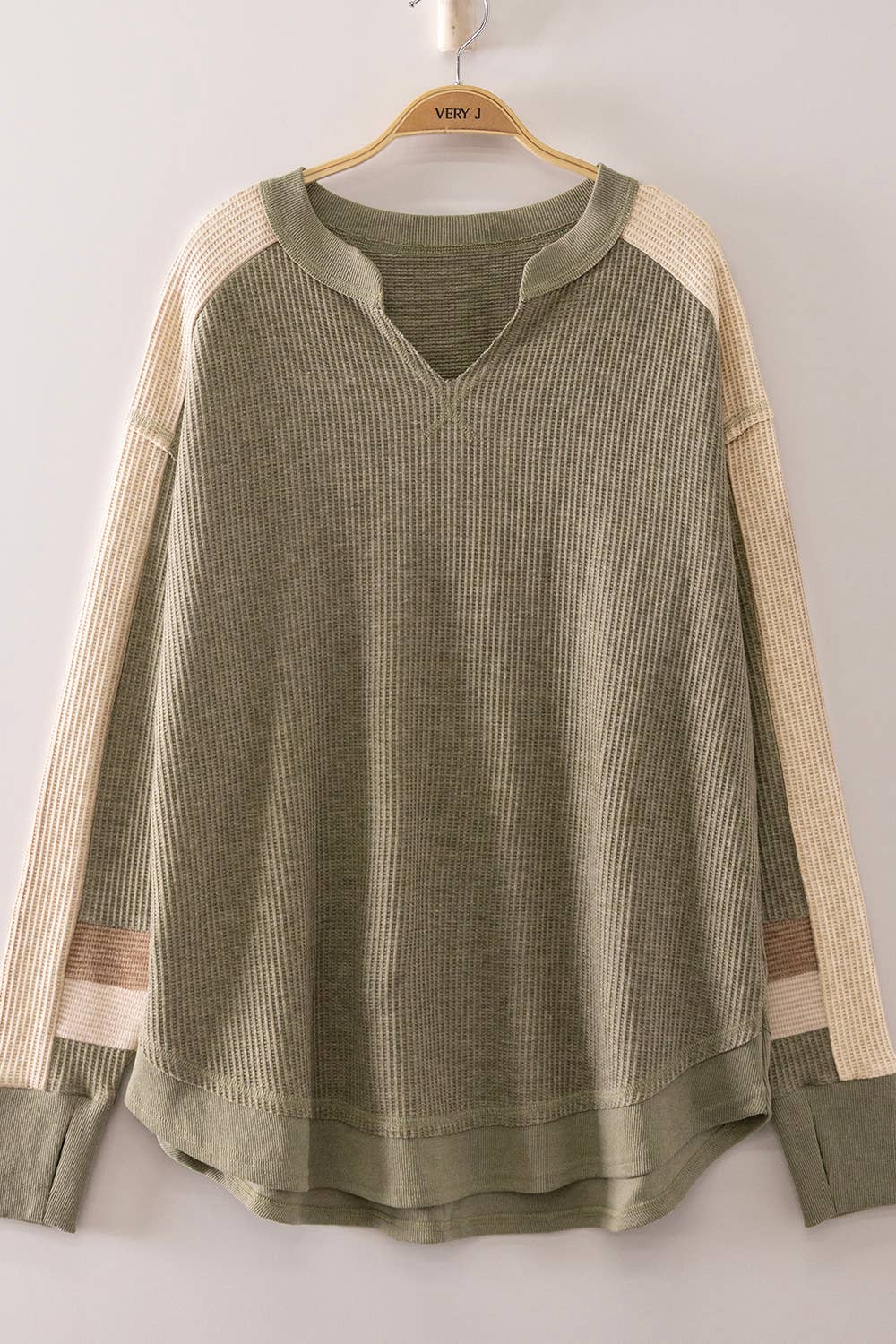 Women's Waffle Knit Pullover Sweater