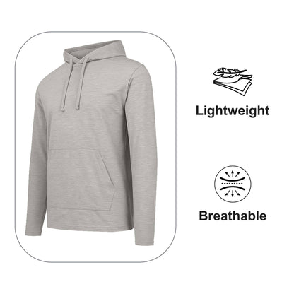 Leichter lässiger Herren-Kapuzenpullover mit Kordelzug und Tasche
