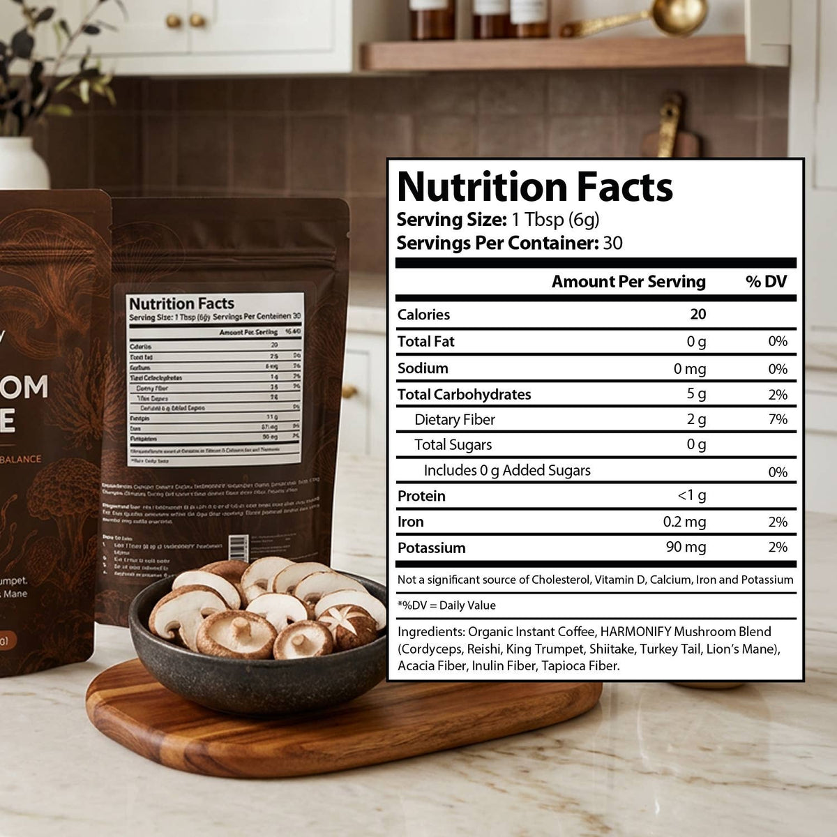 HARMONIFY Mushroom Coffee | 6-Mushroom Blend