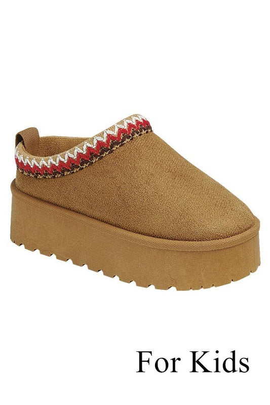 Kids Suede Ankle Booties