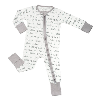 Bamboo Baby Convertible Zipper Pajama Child Of God