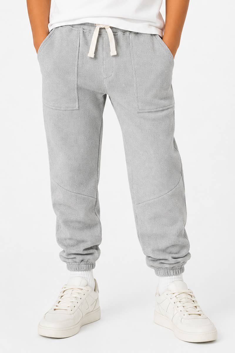 NOKI Boys' Soft Waffle Knit Zip-Up Jacket & pants